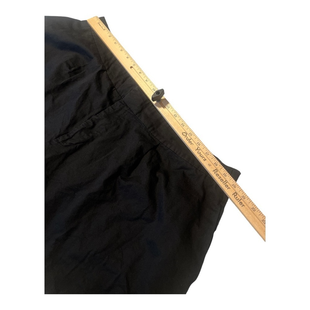 Eloquii Cotton Blend Black Wide Leg Black Shorts Size 20 MA1 - Picture 3 of 5